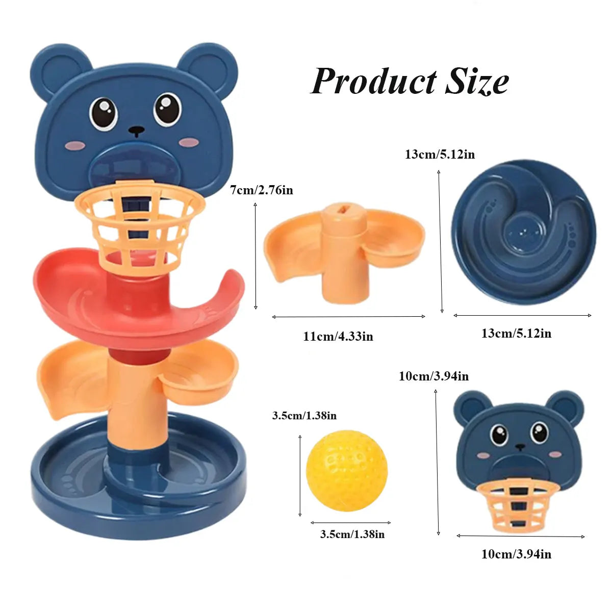 Different Layers Track Rolling Ball Toy