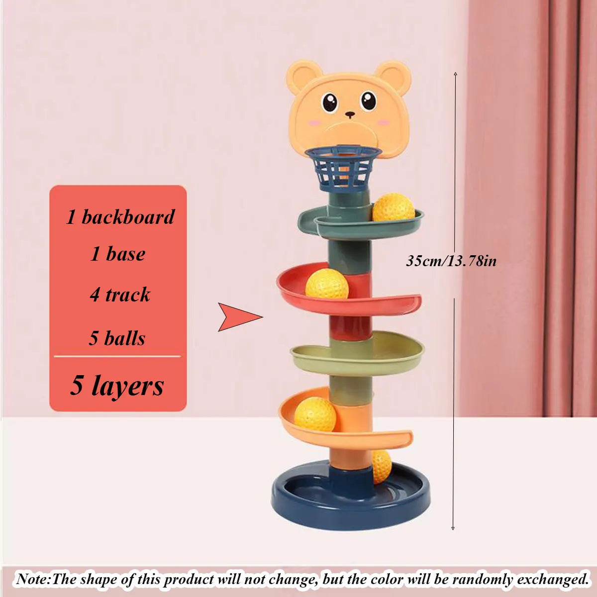 Different Layers Track Rolling Ball Toy