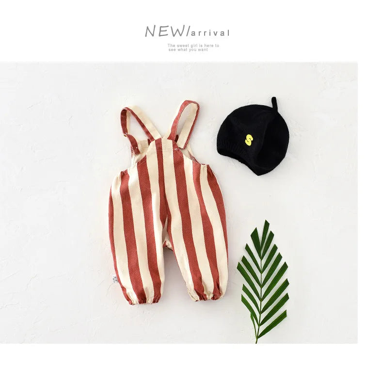Rompers Striped Overall Jumpsuit