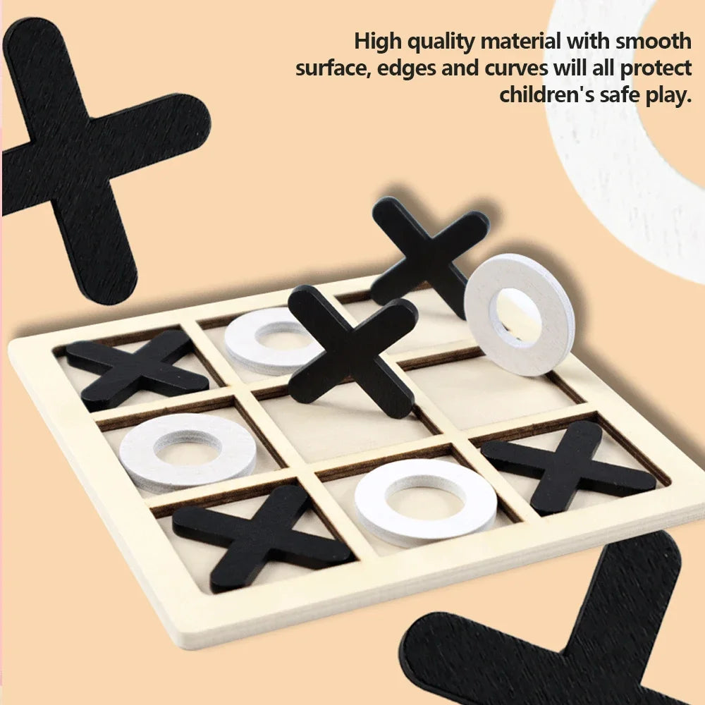 Wooden XO Tic Tac Toe Game Mini