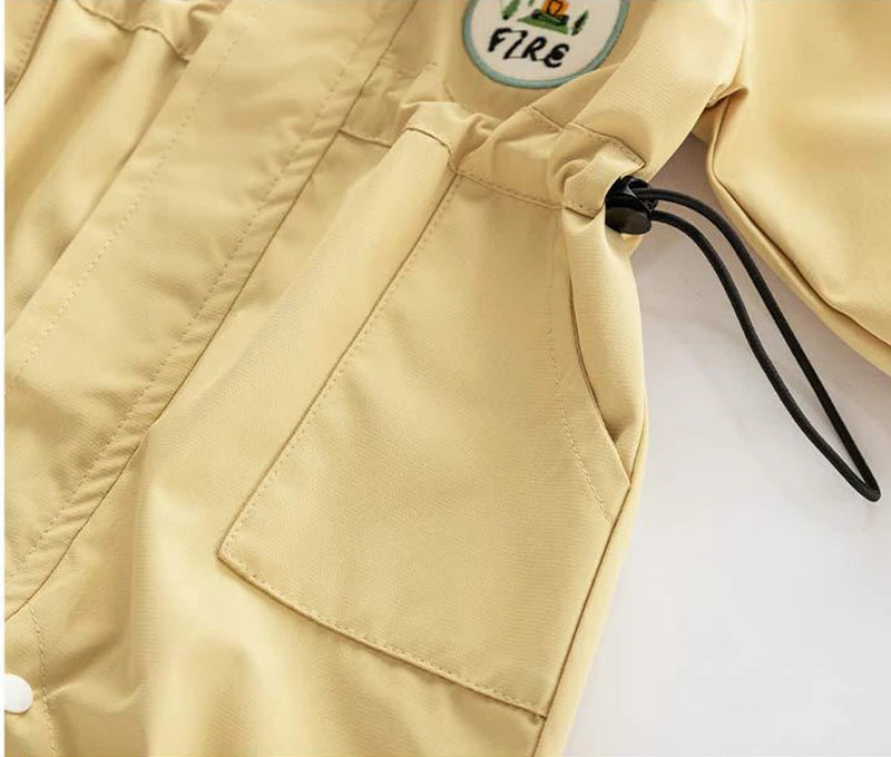 Casual Double-layer Hooded Jumpsuit
