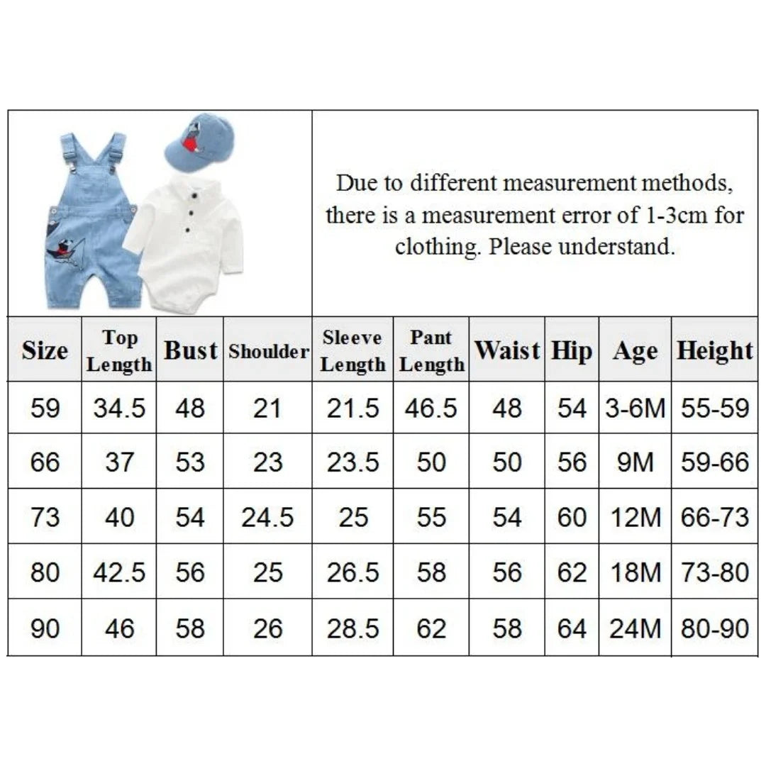 Newborn Clothes Toddler Boy Hat Romper Baby Set