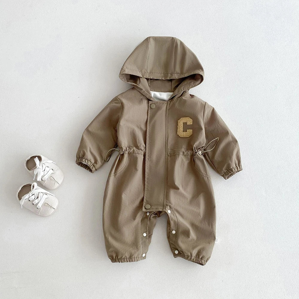 Casual Double-layer Hooded Jumpsuit