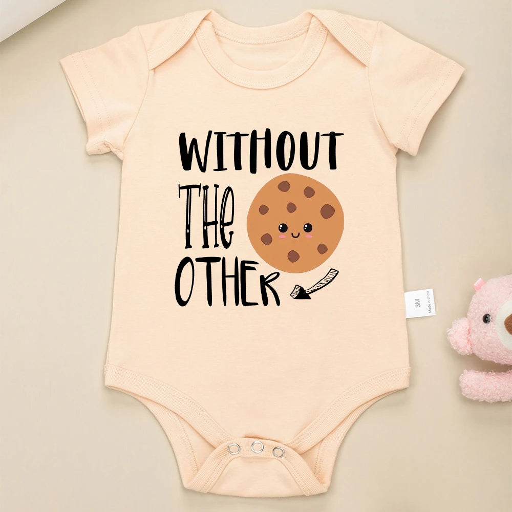 Can't Have One Without The Other Twin Baby Boys Clothes Bodysuits