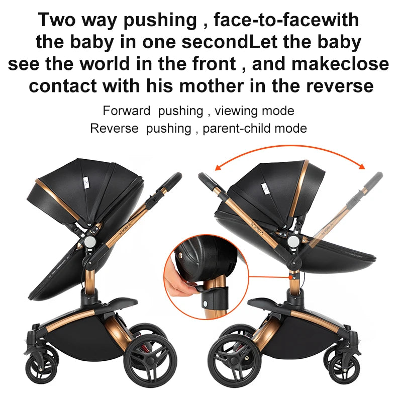 Biomimetic baby stroller 3 in 1 baby car light