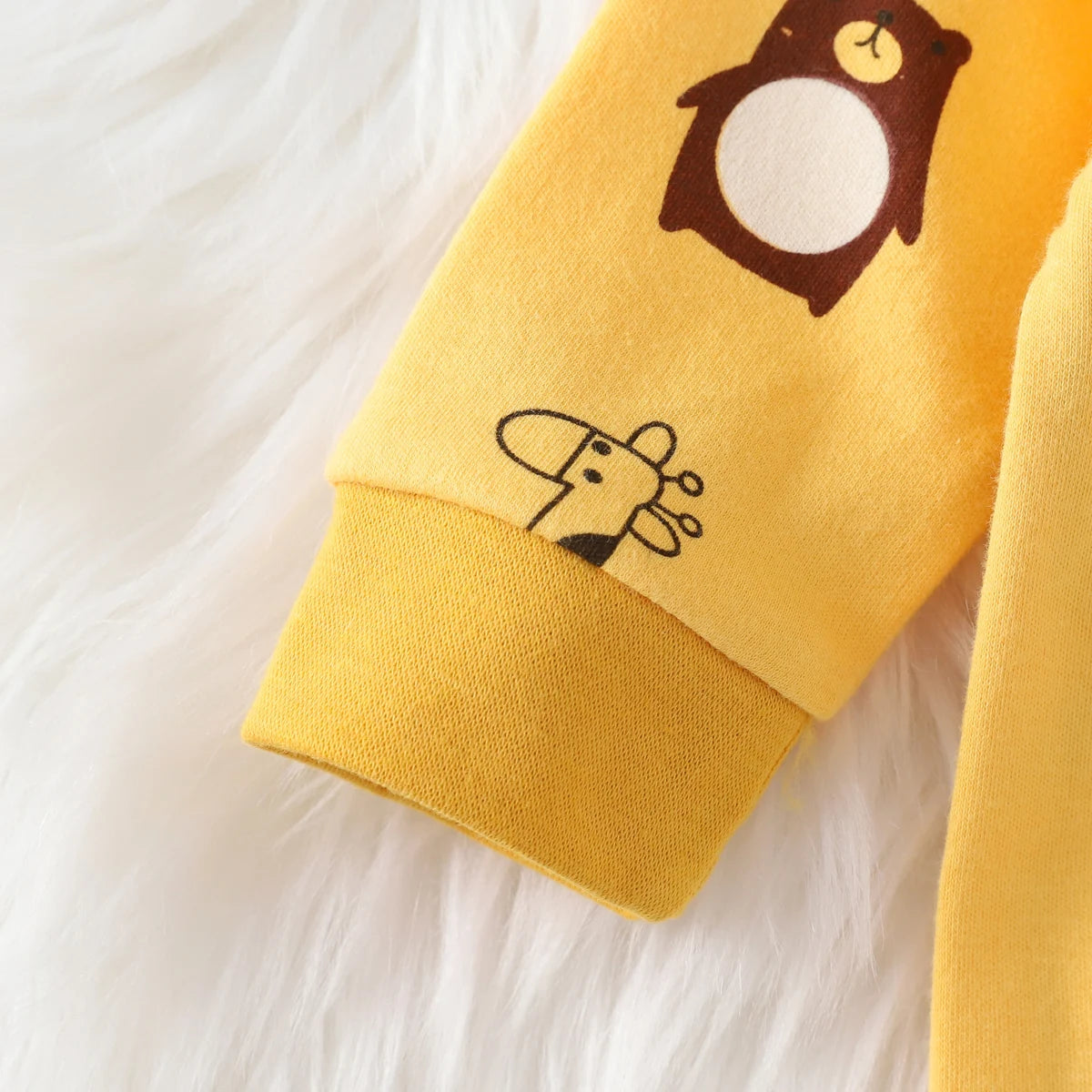 hibobi 100% Cotton Newborn Jumpsuit Comfortable Cute Animal Patterns Round Neck Baby Crawling Suit 0-18m Toddler Onesie