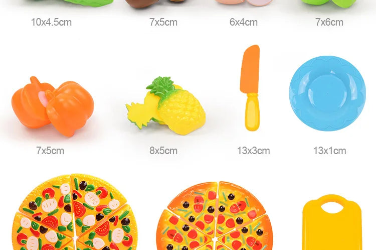 3-6 Years Old Child Vegetables and Fruits Kitchen Toys Set