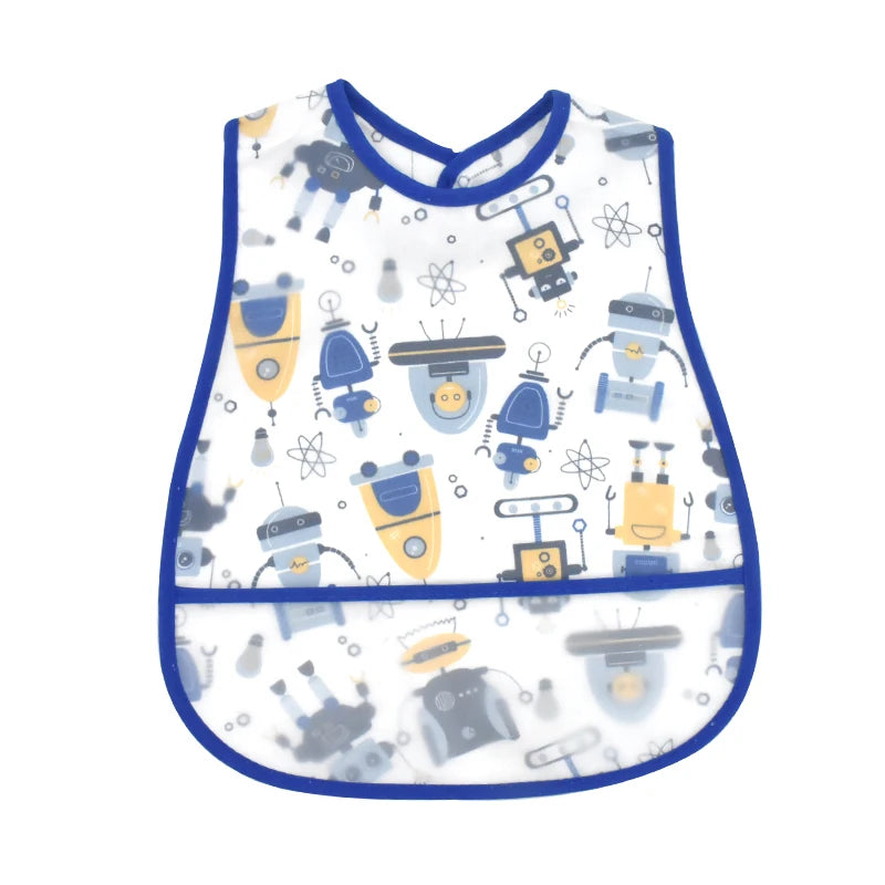 Waterproof Pocket Lunch Feeding Bibs Adjustable