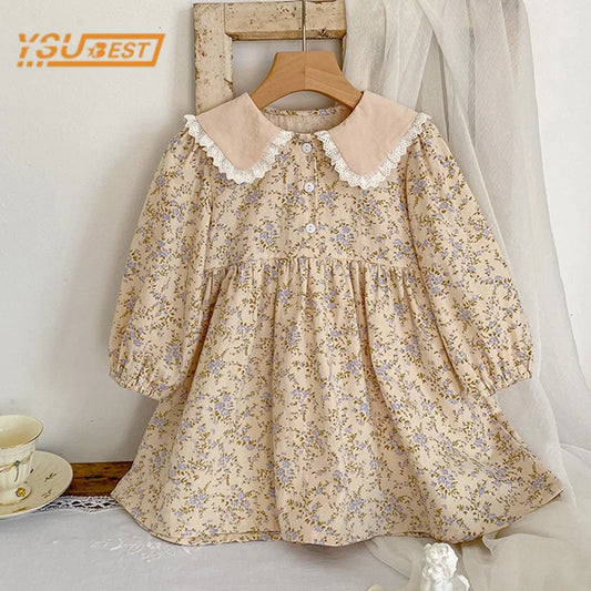 Flower Printing Princess Dress