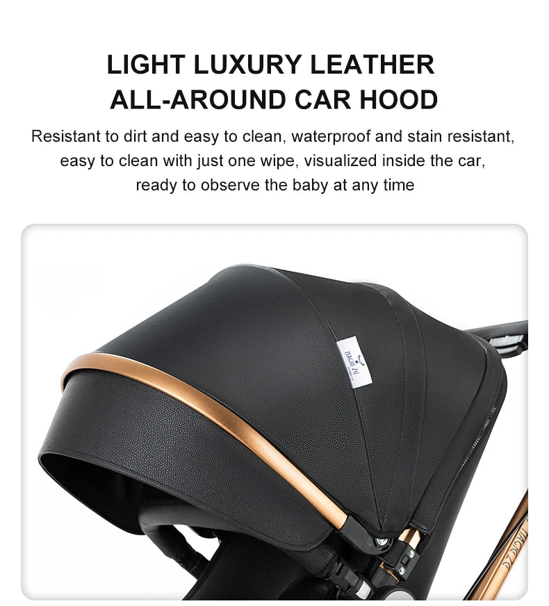 Biomimetic baby stroller 3 in 1 baby car light