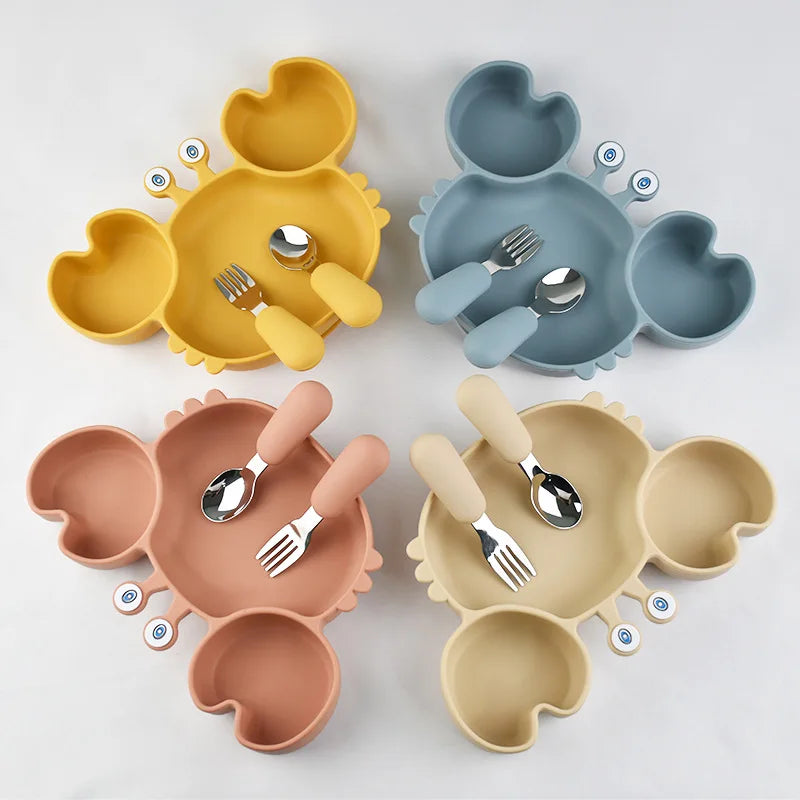 Baby Bowls Plates Fork spoon Set