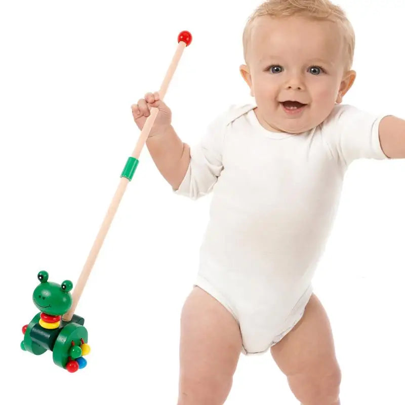 Toys Baby Push Toy Wooden Walker Walkers Trolley Pushing Toddler Toddlers Cart Walking Early Stroller Kids Learning Babies 3
