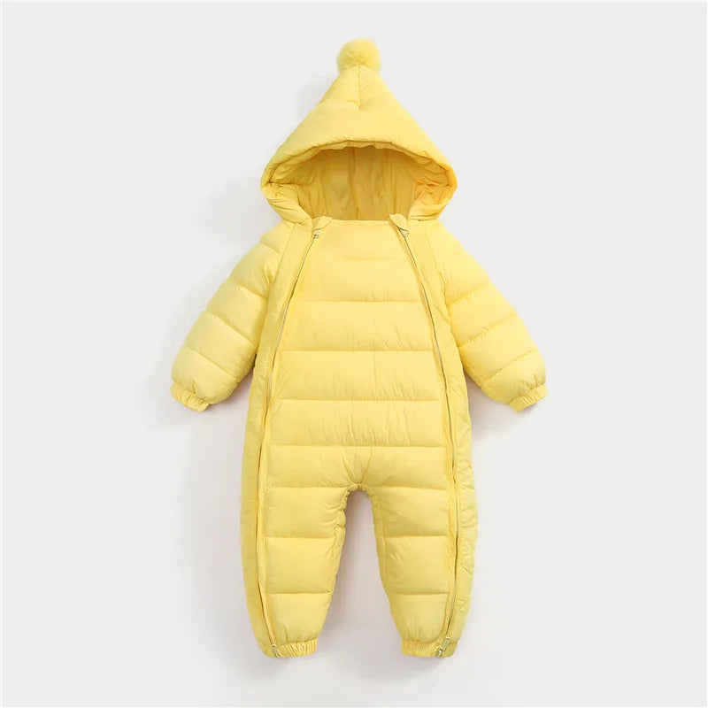 Jumpsuit crawling clothes for boys and girls aged 0-3 winter cotton