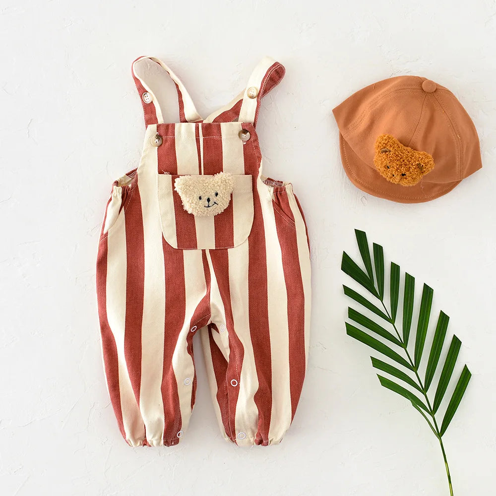 Rompers Striped Overall Jumpsuit