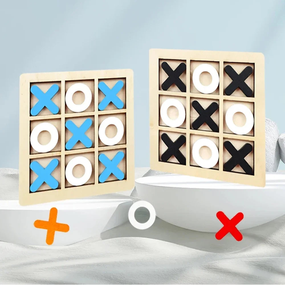 Wooden XO Tic Tac Toe Game Mini