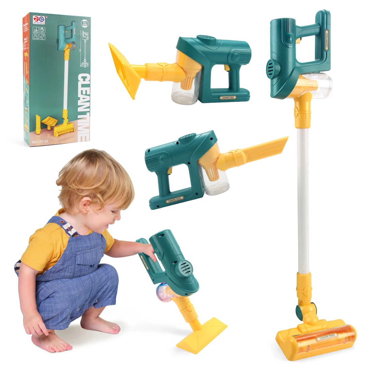Electric Mini Vacuum Cleaner Simulation Housework Dust Catcher with Light and Music