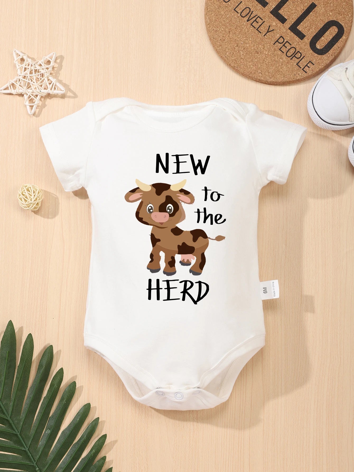 COULD I BE ANY CUTER Letter Print Baby Onesies