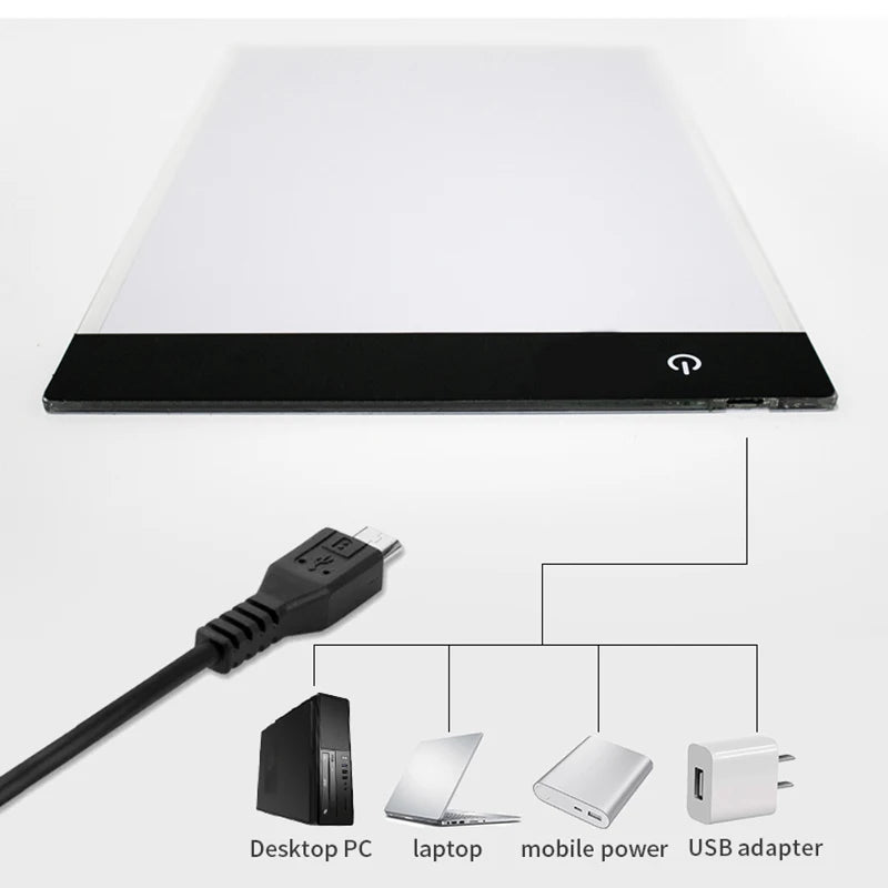 A4 Level Dimmable Led Drawing Copy Pad Board