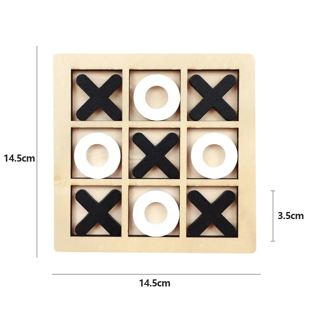 Wooden XO Tic Tac Toe Game Mini