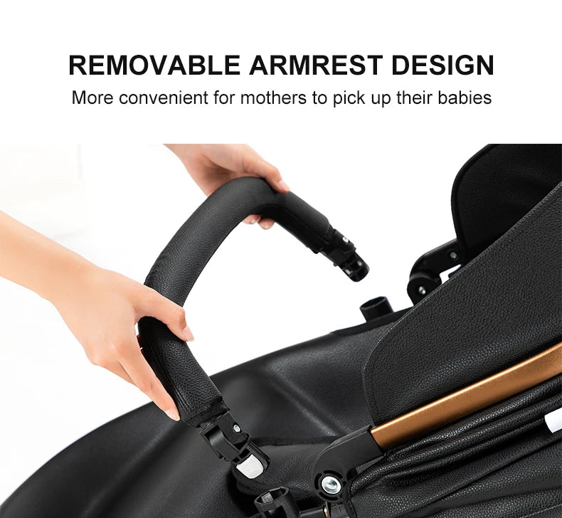 Biomimetic baby stroller 3 in 1 baby car light