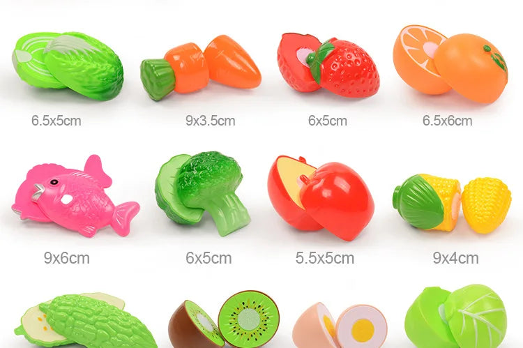 3-6 Years Old Child Vegetables and Fruits Kitchen Toys Set