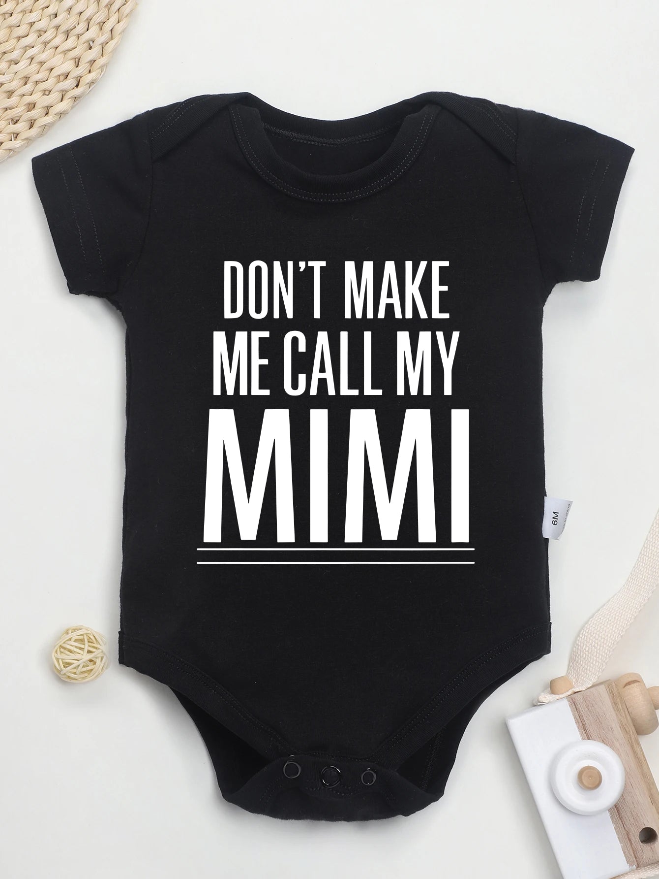 COULD I BE ANY CUTER Letter Print Baby Onesies