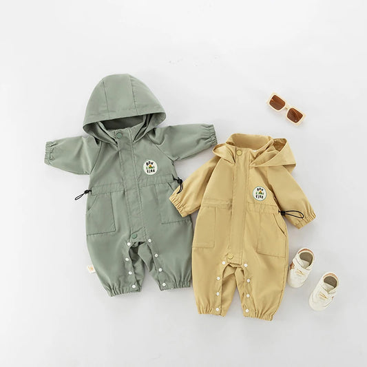 Casual Double-layer Hooded Jumpsuit
