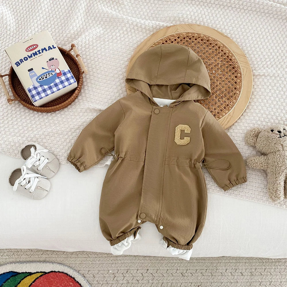 Casual Double-layer Hooded Jumpsuit
