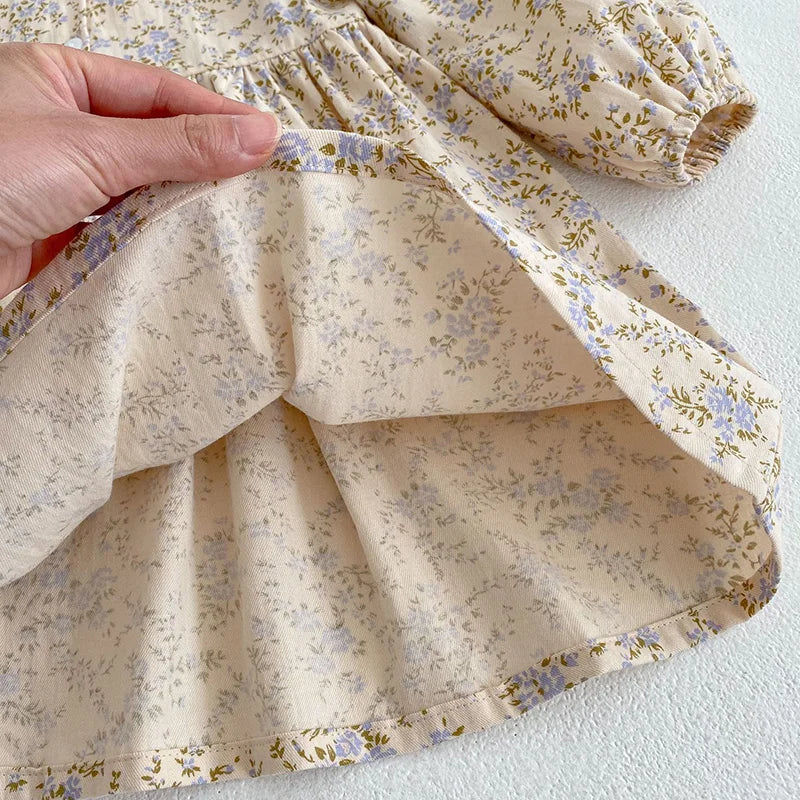 Flower Printing Princess Dress