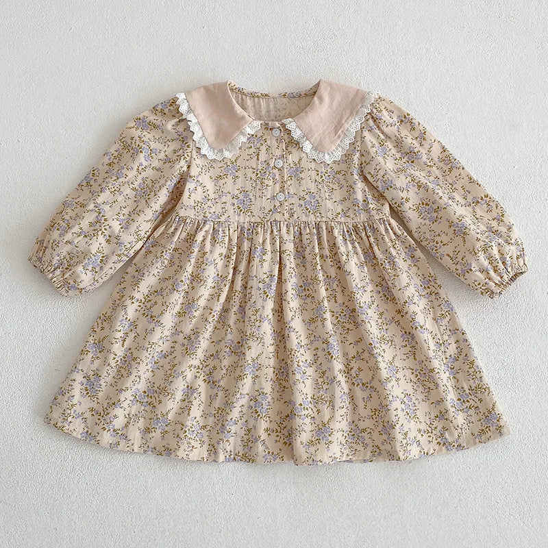 Flower Printing Princess Dress