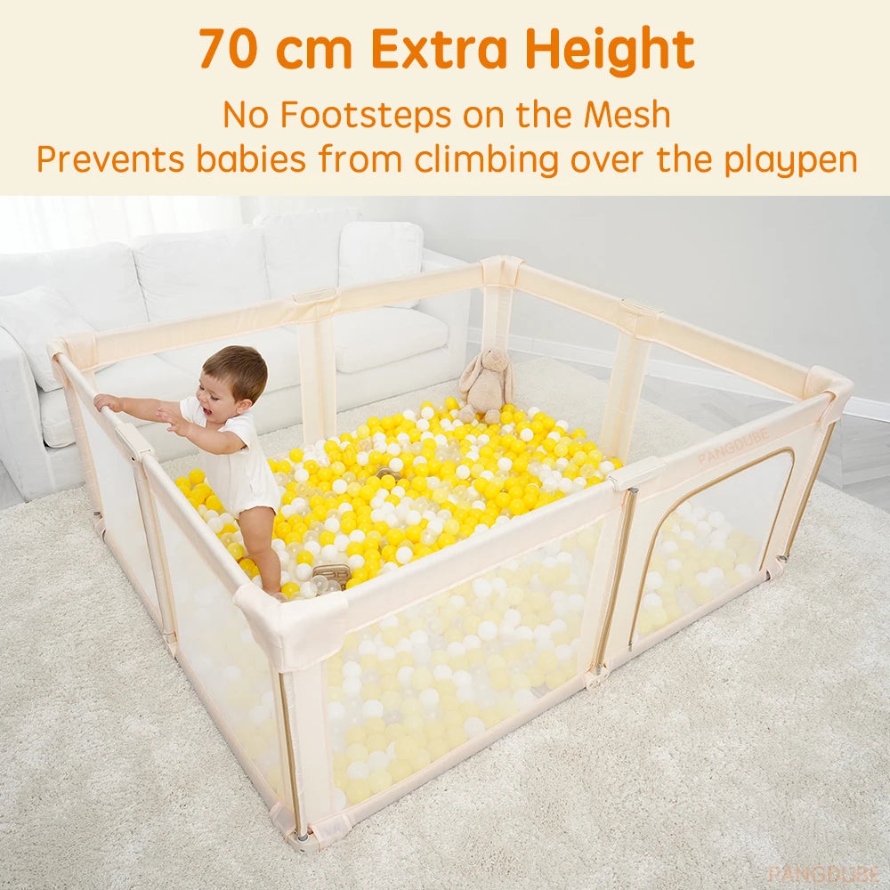 Foldable Baby Playpen Portable 150×180×70cm,180×200×70cm Dry Ball Pool Pit