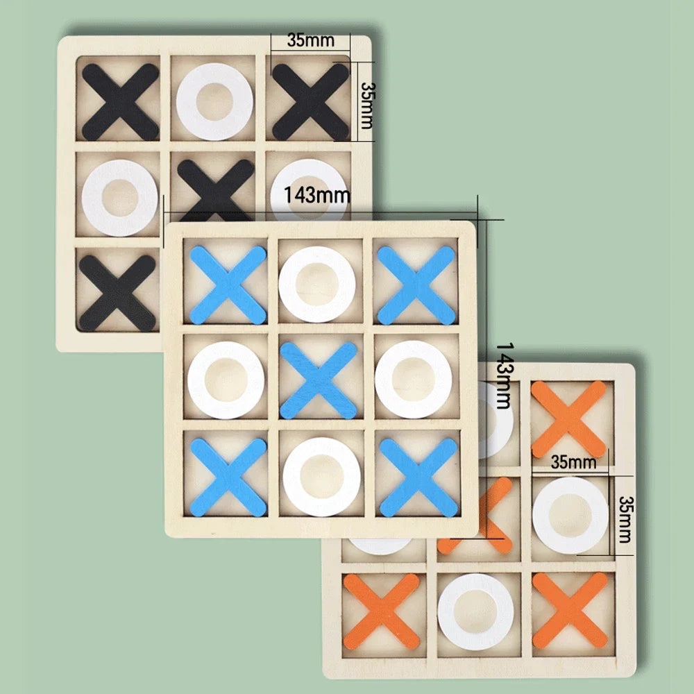 Wooden XO Tic Tac Toe Game Mini