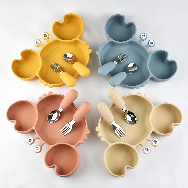 Baby Bowls Plates Fork spoon Set