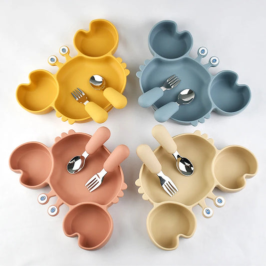 Baby Bowls Plates Fork spoon Set