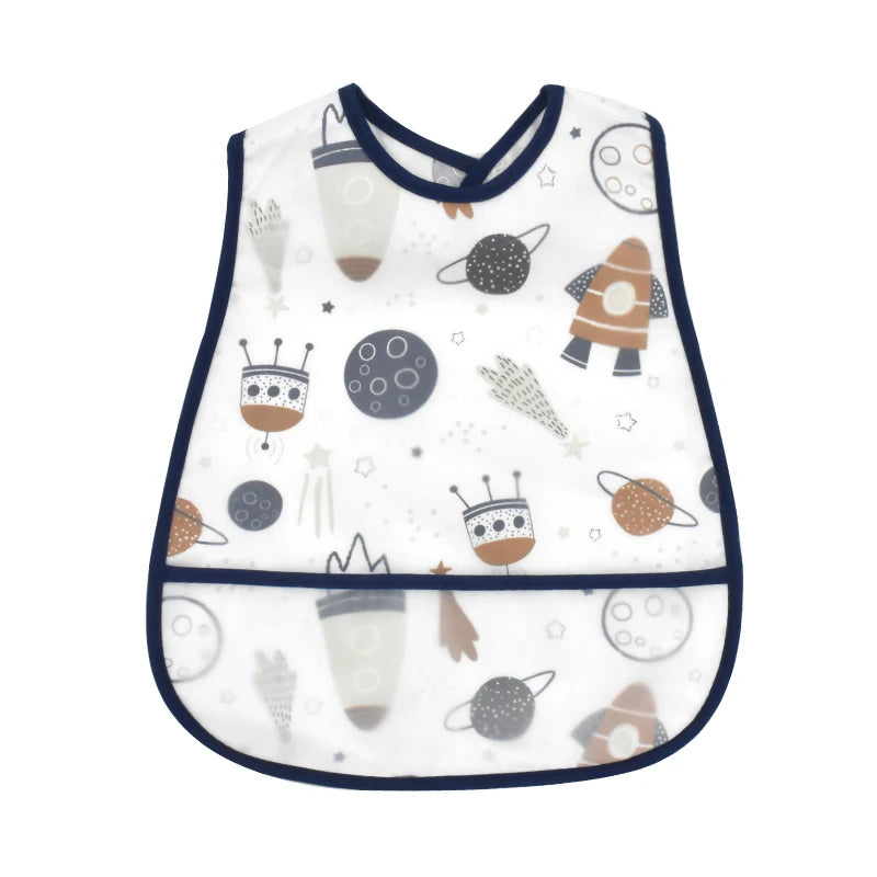Waterproof Pocket Lunch Feeding Bibs Adjustable