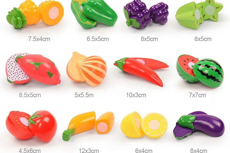 3-6 Years Old Child Vegetables and Fruits Kitchen Toys Set