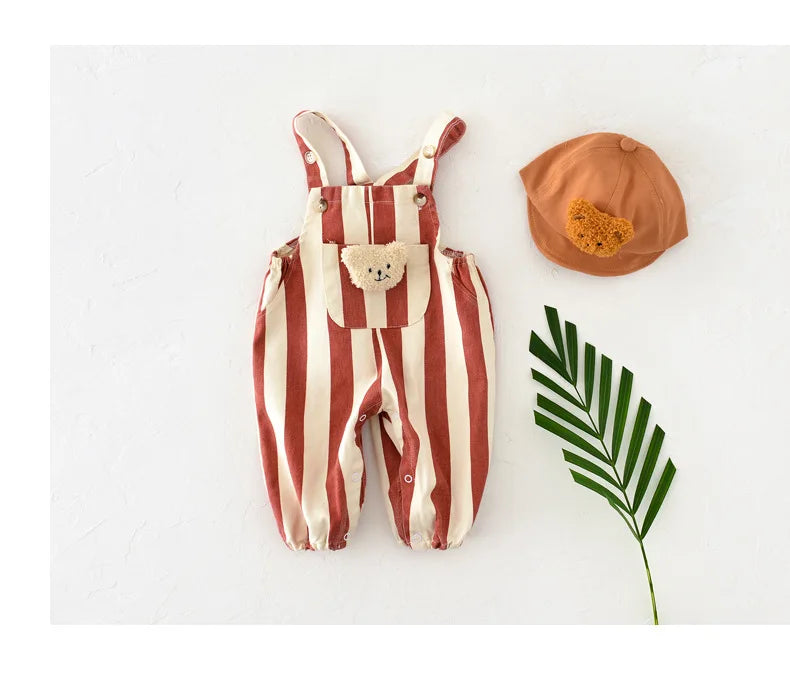 Rompers Striped Overall Jumpsuit