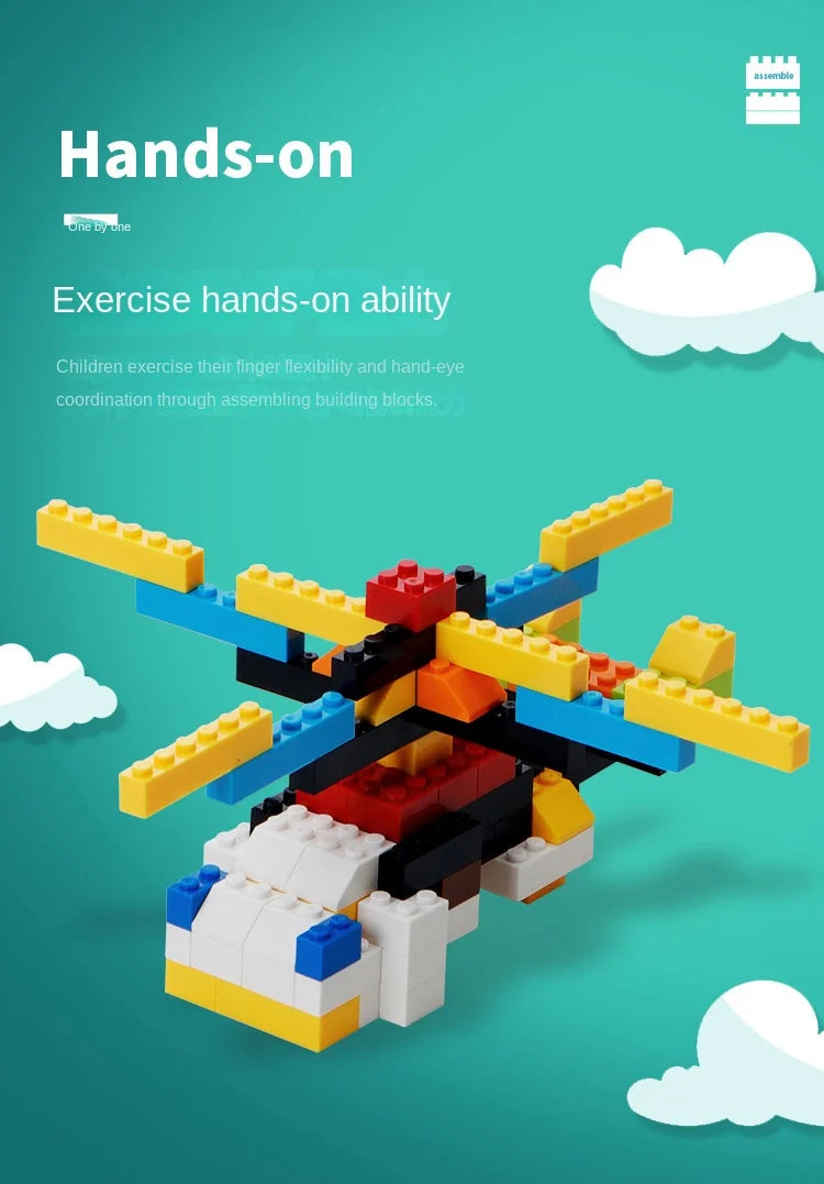 1000 DIY creative building blocks set