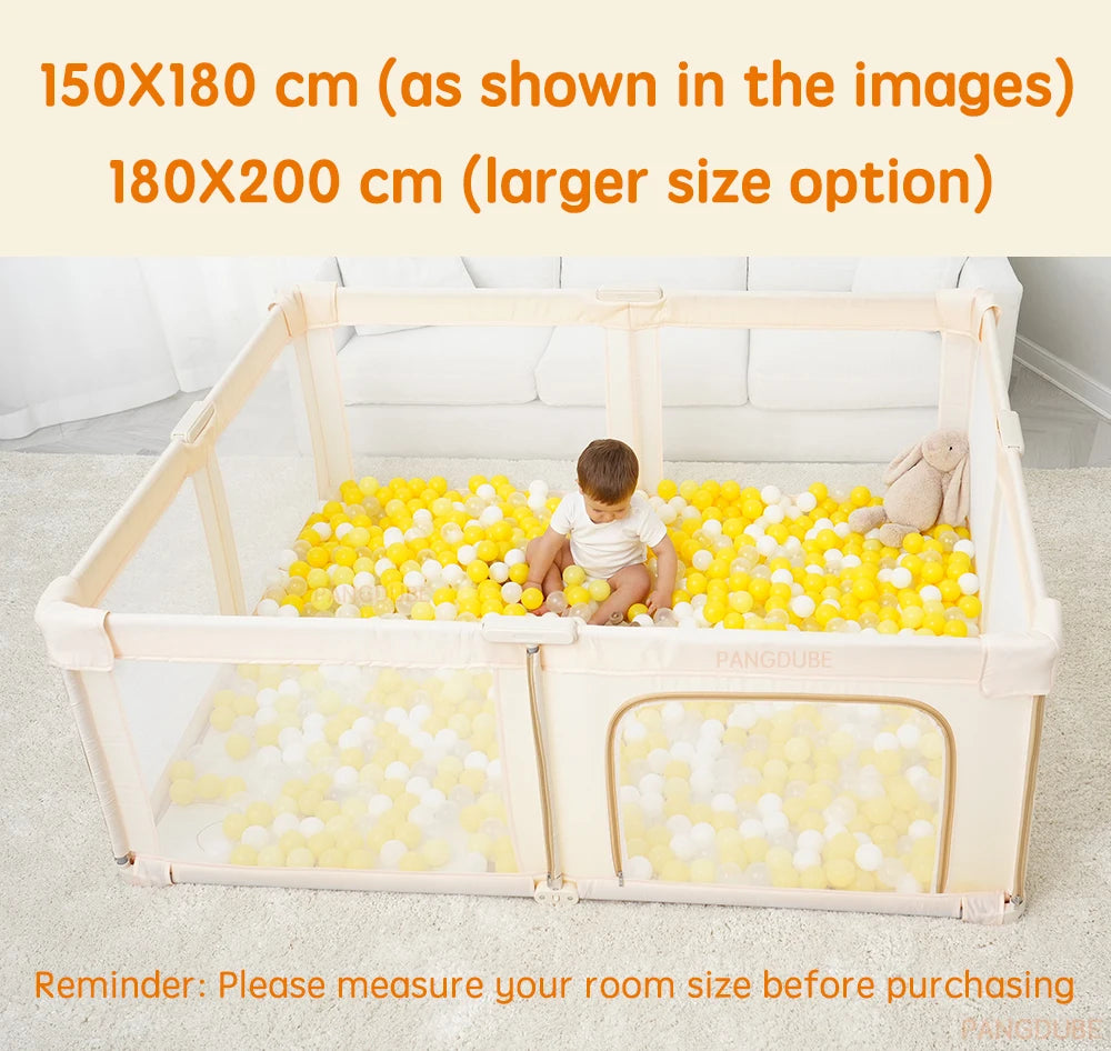 Foldable Baby Playpen Portable 150×180×70cm,180×200×70cm Dry Ball Pool Pit