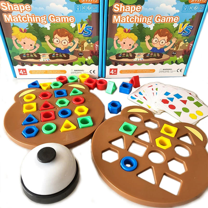 Matching Puzzle Colours Geometric Shape