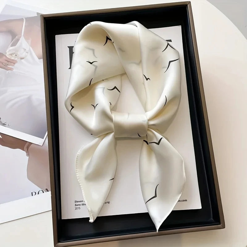 27.56" Print Small Square Scarf
