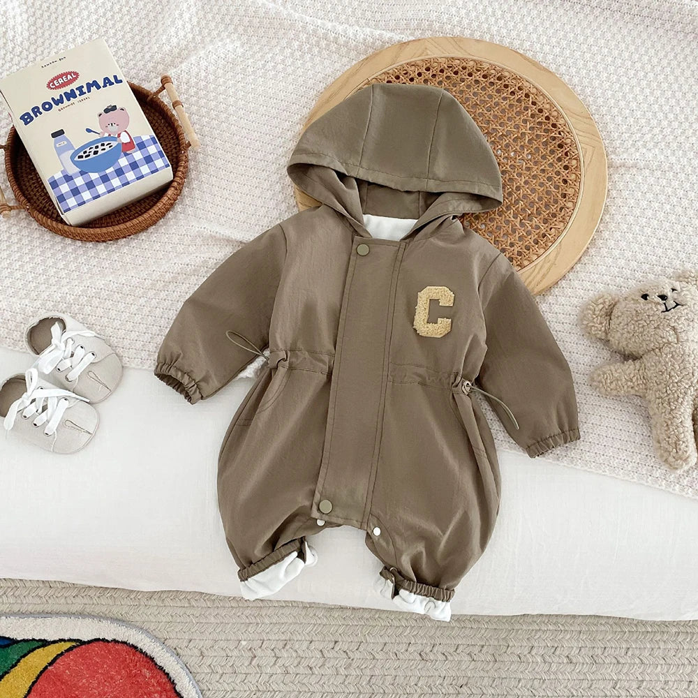 Casual Double-layer Hooded Jumpsuit