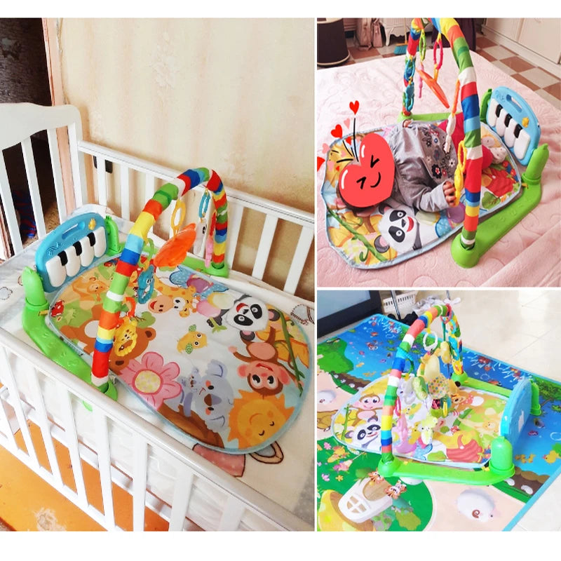 Baby Fitness Frame For Children Play Mat Rack Crawling Blanket Infant Play Rug Gift Kids Activity Gym Mat Kids Toys