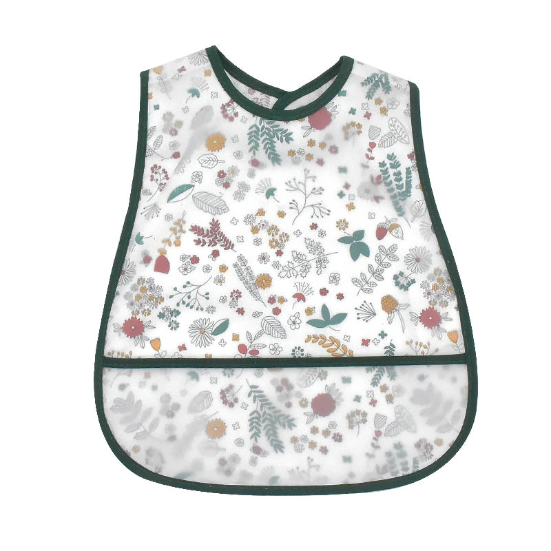 Waterproof Pocket Lunch Feeding Bibs Adjustable
