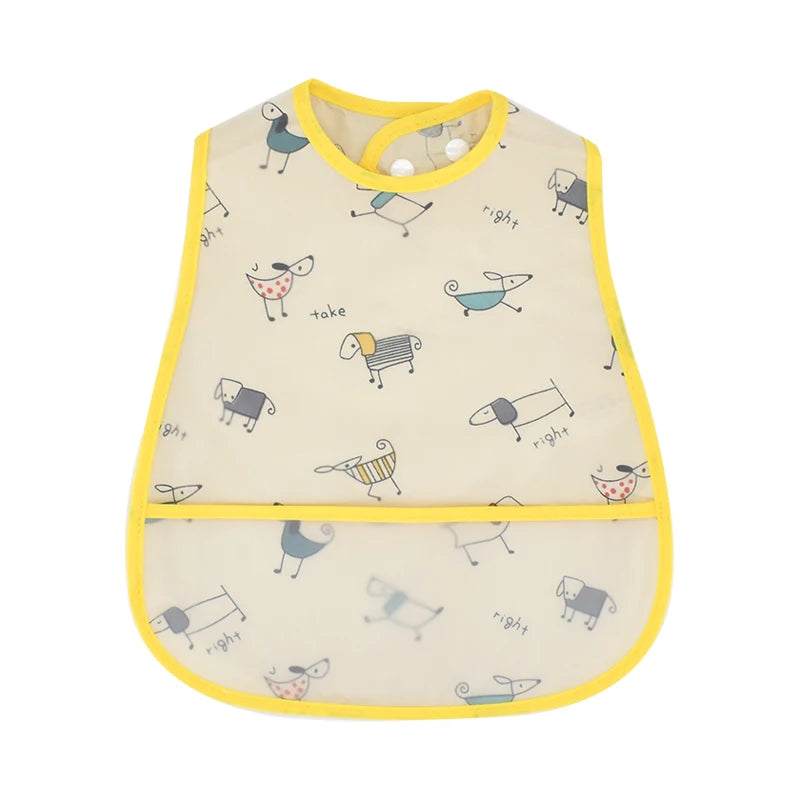 Waterproof Pocket Lunch Feeding Bibs Adjustable