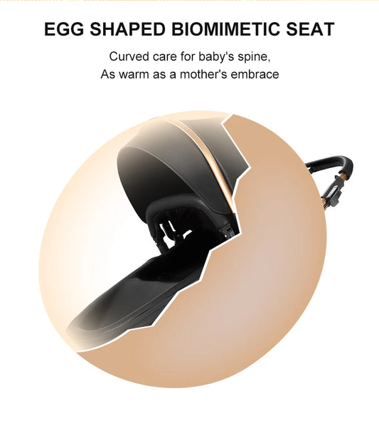 Biomimetic baby stroller 3 in 1 baby car light