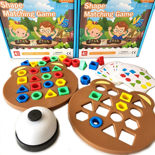 Matching Puzzle Colours Geometric Shape
