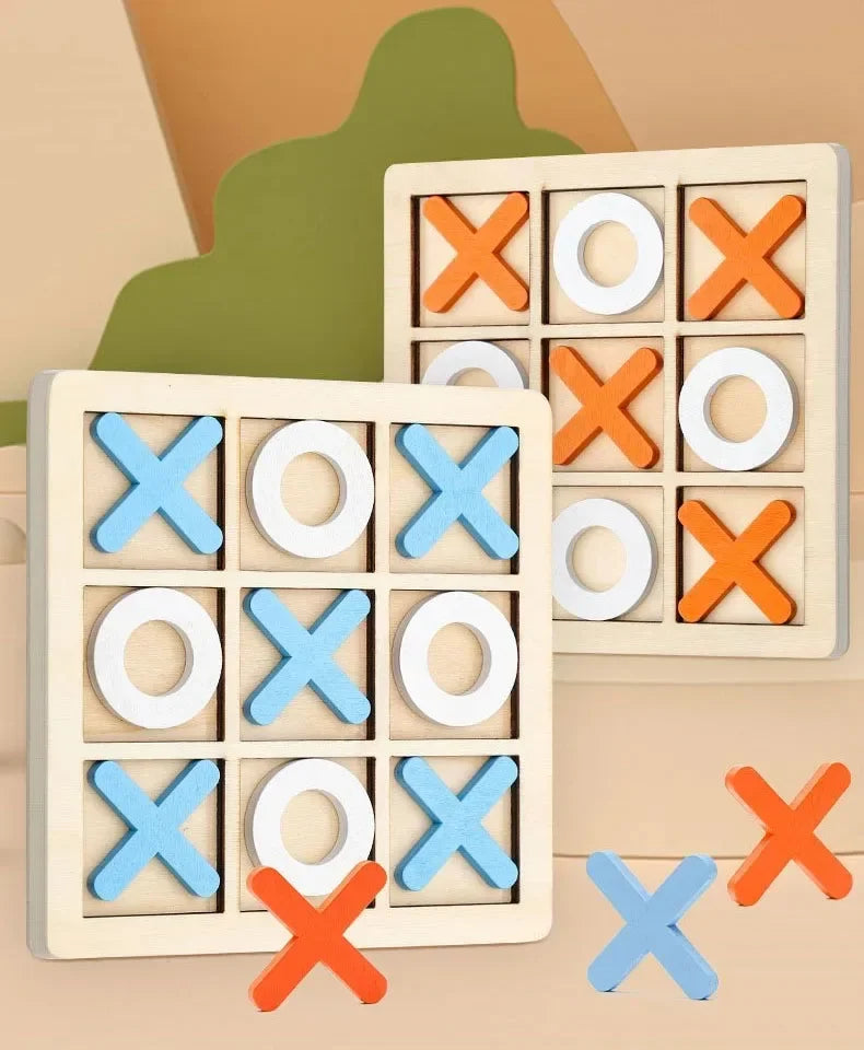 Wooden XO Tic Tac Toe Game Mini
