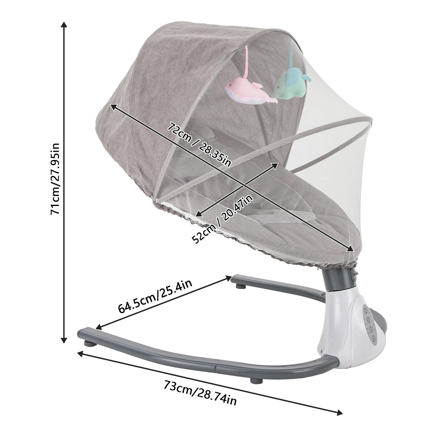 Electric Baby Swings for Infants to Toddler,Rocking Bedside Sleeper