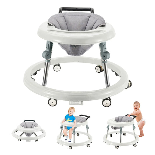 Baby Walker Foldable with 5 Adjustable Heights, 7-18 Months